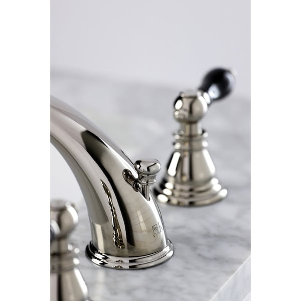 KB966AKLPN Duchess Widespread Bathroom Faucet W/ Plastic Pop-Up,Nickel